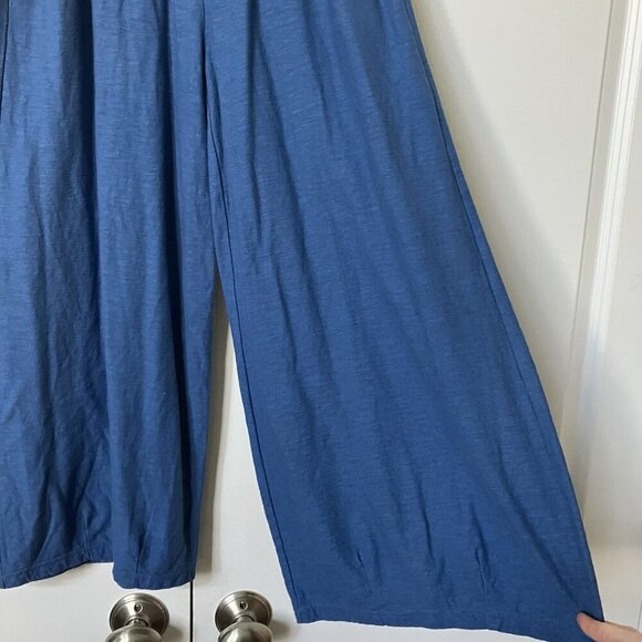 CutLoose Cut Loose Pants Womens XS Blue Linen Blend Cropped Barrel Leg - Picture 3 of 12